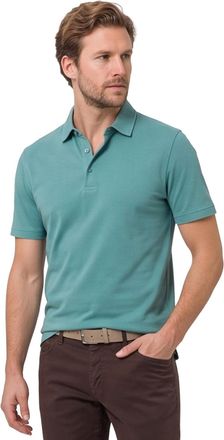 Brax Brax poloshirt turquoise katoen polyester