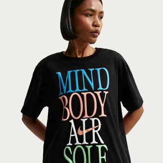 Nike Womens Nike Sportswear Classic Oversized T-Shirt in Black | IM6399-010