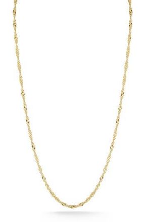 Glaze Jewelry 18K Gold Plated Silver Singapore Necklace at Nordstrom Rack