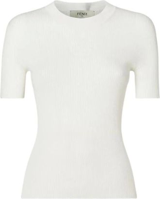 Fendi Mujer, Jerseys, Blanco, Talla: M