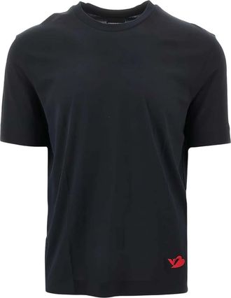 Emporio Armani Navy Blue Crew Neck T-Shirt