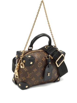 Louis Vuitton Monogram Petite Malle bag - women - PVC/Canvas/Calf Leather - One Size - Brown