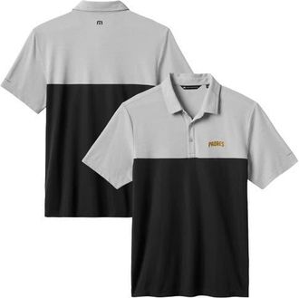Travis Mathew Mens TravisMathew Gray/Black San Diego Padres Home Run Leader Polo at Nordstrom, Size Medium