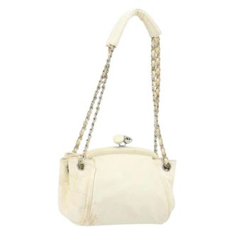 Chanel Pre-owned Shoulder Bags, female, White, Size: ONE SIZE Pre-owned Vintage Shoulder Bag