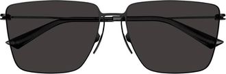 Bottega Veneta Grey Square Mens Sunglasses BV1267S 001 58