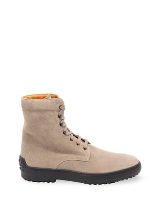 Tod's Winter Gommino Ankle Boots In Suede