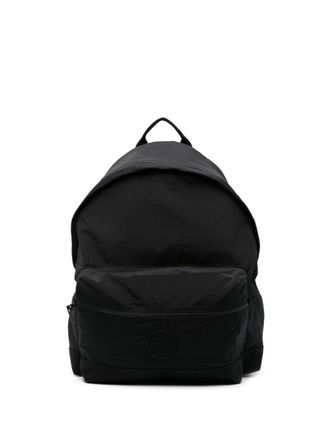Stone Island Compass-motif backpack - men - ECONYL/Polyester/Polyurethane Resin - OS - Black