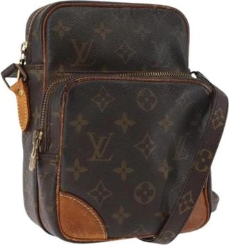 Louis Vuitton Pre-owned Vintage Canvas Cross Body Bag - Dames - Vintage Schoudertas - Bruin - ONE Size - Vintage