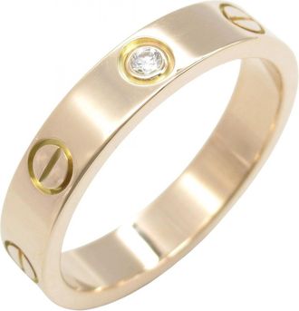Cartier Gold Clear Pink Gold (18K) Band Ring (Pre-Owned)