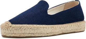 Soludos Smoking Platform Espadrille Womens Flat Shoes Armada Blue : EU 42 (US Womens 11-11.5) B - Medium, Cotton