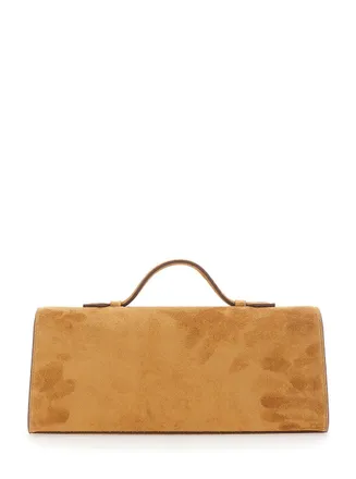 Savette Womens Handbag Symmetry Brown Suede Handbags Hand Bags
