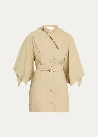 Zimmermann Valiant Utility Cotton Belted Mini Dress