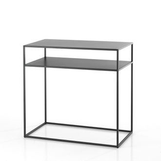 Oresteluchetta Consola de acero pintado antracita cm. Al.77 x p.40 x l.80