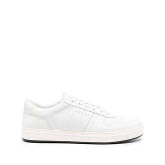 Hogan Sneakers, male, White, Size: 12 US White Leather Sneaker Panel Design