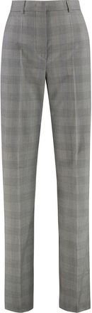 Max Mara Womens Tailored Wool Trousers - Light Grey - Size EU 36 (Womens)