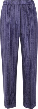 PESERICO Stretch Waisted Velvet Trousers