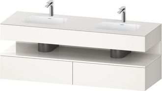 Duravit Qatego Lavabo Encastrado Con Base De Lavabo Consola, - Duravit