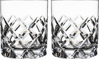 Orrefors Set Of 2 Sofiero Old Fashioned Glasses