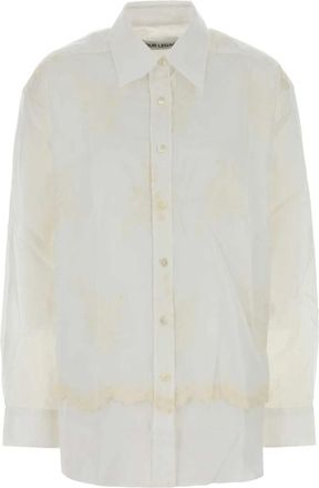 Our Legacy Cotton Oversize Shirt - Dames - Overhemden - Wit - S - Katoen - Overhemden