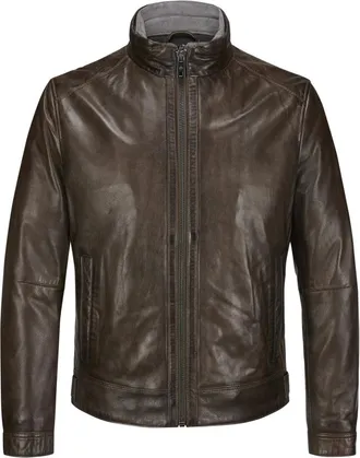 Milestone Heren, Jassen, Bruin, Maat: 3XL Leer