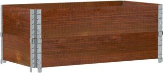 vidaXL Vidaxl - Paretali per Pallet 2pz Marroni 100x50cm Legno Massello di Pino