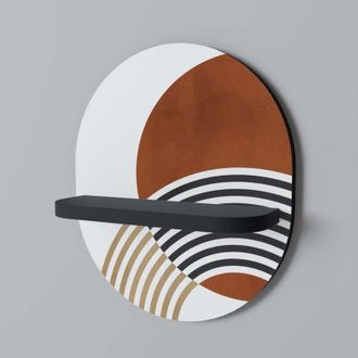 OEM Estante Ovalado Space Around Negro