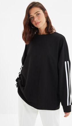 Trendyol Vrouwen Ronde hals Off-shoulder Sweatshirt