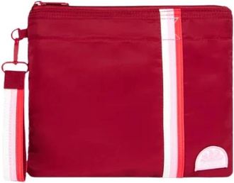 Sundek Handtas met zijdelingse veters en regenboogdetails - Dames - Clutches - Rood - ONE Size - Tassen