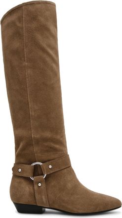 Steve Madden Womens Suede Krosby 275 Boots - Taupe - Size UK 5