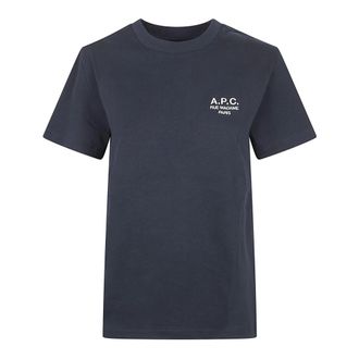 A.P.C. T-Shirts, female, Blue, Size: XL Item T-shirt