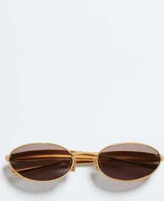 Bottega Veneta Occhiali Da Sole Ovali Sardine - Bottega Veneta