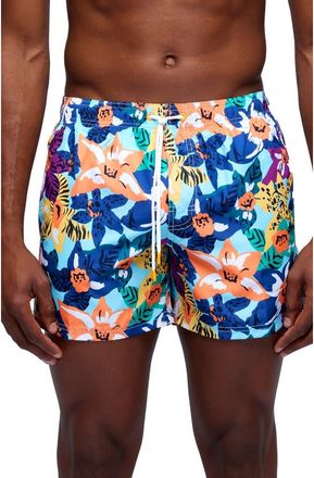 Sundek Floral Board Shorts in Blue Multi at Nordstrom, Size Xx-Large
