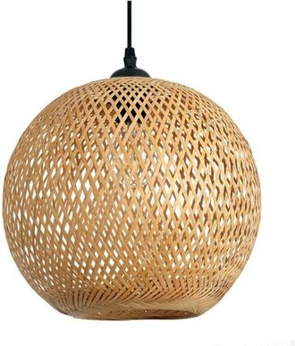 OEM L&aacute;mpara Colgante Boho Bitavia Kobi, Pantalla 40cm, Natural, Para Sal&oacute;n, 1 Ud