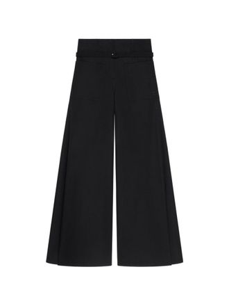 Courr&egrave;ges Black Relaxed Flat Front Pant