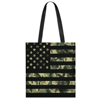 Generic U.S. Camouflage Flag Womens Tote Casual Shopping Bag Lightweight Shoulder Bags Hobos Handbag for Work Travel Daily 35x40cm