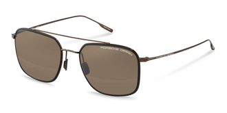 Porsche Design P8940 D Mens Sunglasses Brown Size 55