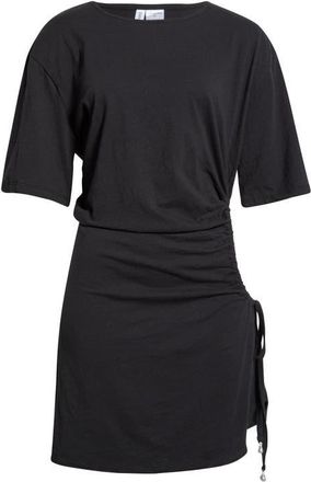 Sanctuary Shirred Side Cover-Up Shirt Dress in Black at Nordstrom, Size X-Small