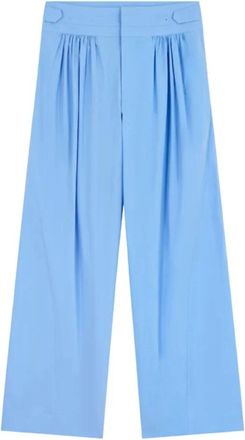 Iro Nadam Broek - Dames - Wijde Broeken - Blauw - S - Katoen - Broeken