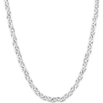Pompeii3 Mens Round 14k Gold (40gram) or Platinum (75gram) 5mm Link Chain Necklace 20