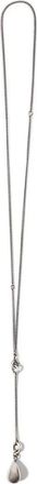 Ann Demeulemeester Collana Tinne con pendente a goccia - Argento