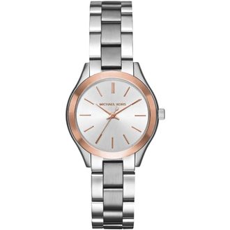 Michael Kors Mini Slim Runway Horloge - Dames - Horloges - Grijs - ONE Size - Accessoires