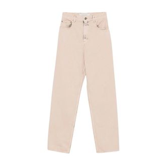 Golden Goose Rechte jeans - Dames - Jeans - Beige - Maat: W25 Katoen