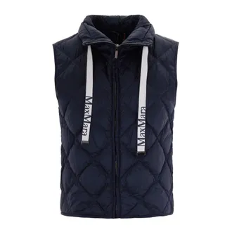 Max Mara Vests, female, Blue, Size: XS Linea Vest