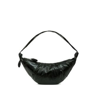 Christophe Lemaire Large Croissant Bag In Coated Cotton