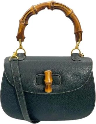 Gucci Pre-owned Handbags, female, Green, Size: ONE SIZE Pre-owned Vintage Handbag