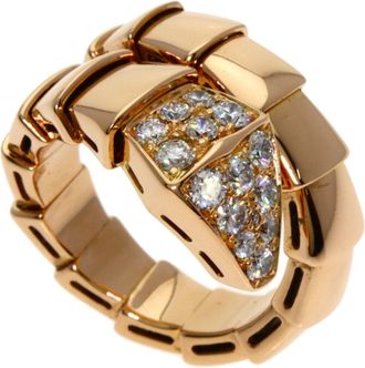 Bulgari Pink Gold Pink Gold (18K) Band Ring (Pre-Owned)