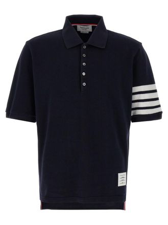 Thom Browne Blue 4BAR polo shirt