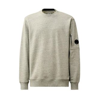 C.P. Company C.P. Company, Sweatshirts, male, Gray, S, Cotton Gauze Crewneck Sweatshirt