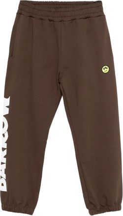 Barrow logo-print track pants - Brown