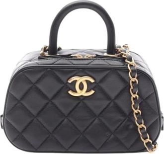 Chanel Pre-owned Vintage Schoudertas - Dames - Vintage Handtas - Zwart - ONE Size - Leer - Vintage